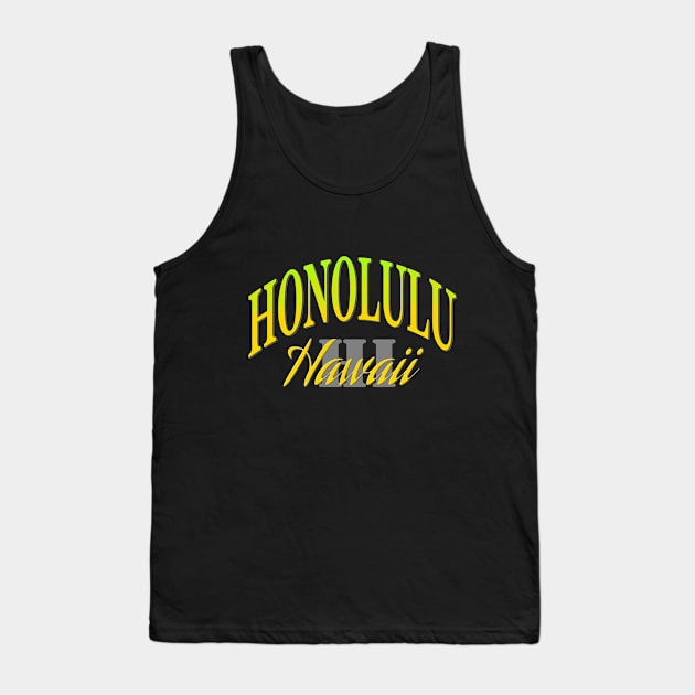 City Pride: Honolulu, Hawaii Tank Top by Naves